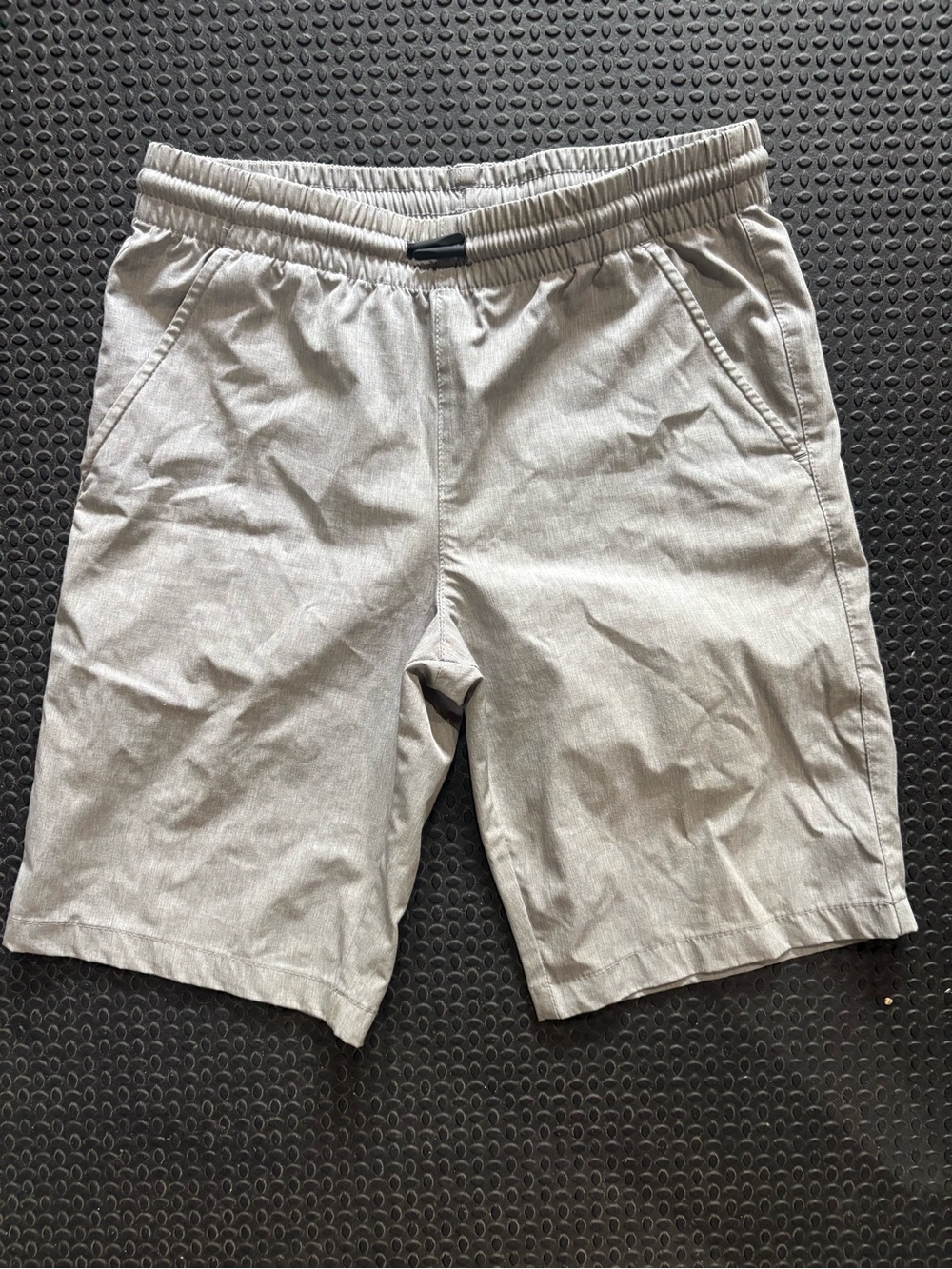 Boy’s Casual Elastic-Waist Gray Shorts